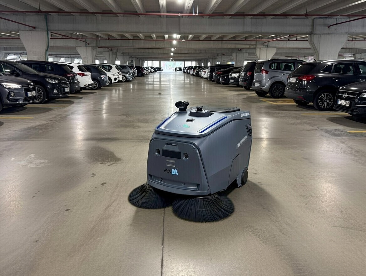 Robot balayeuse industrielle Beetle de Gausium distribué par Pigs Informatique en Belgique