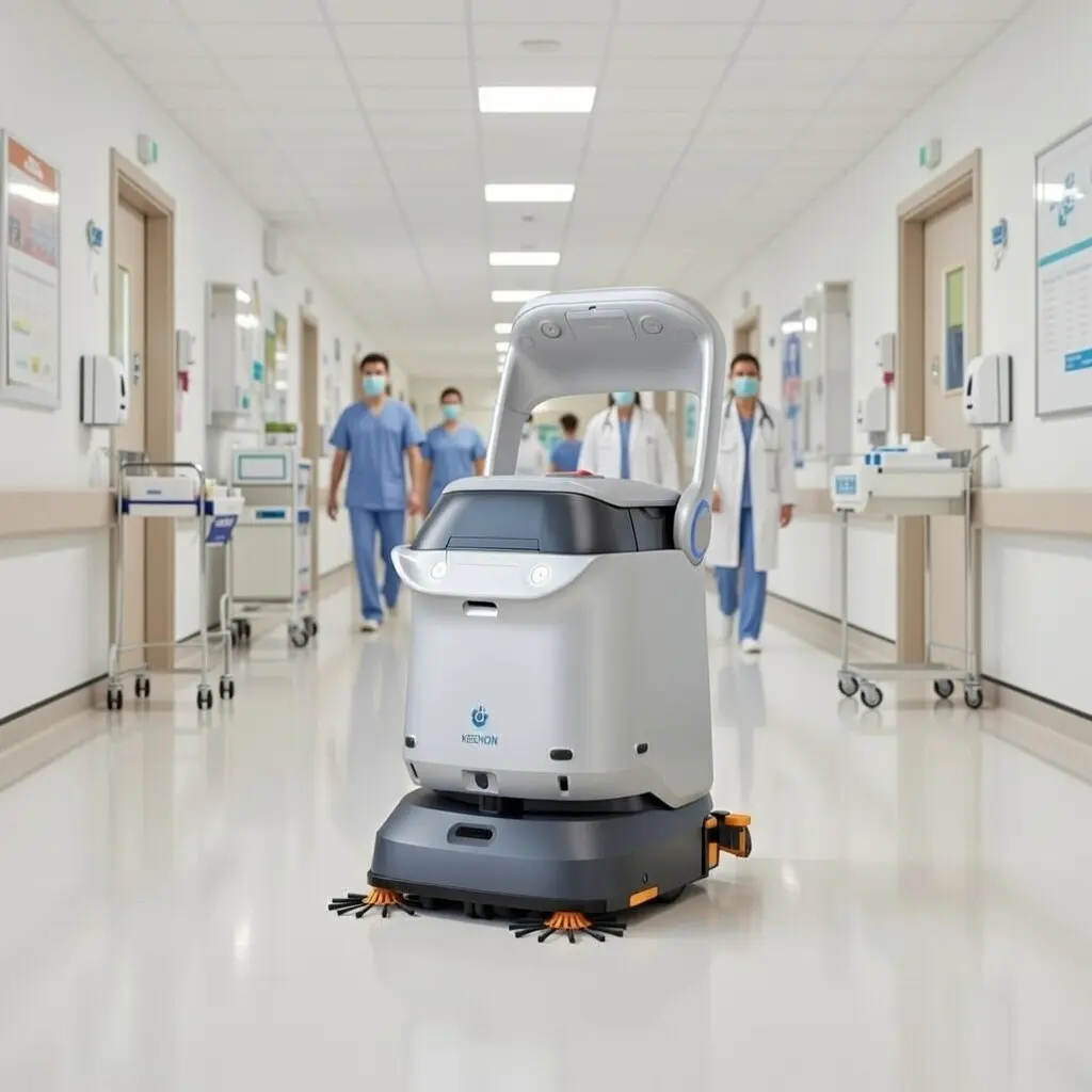 LE robot nettoyeur pour hopitaux Keenon C40 