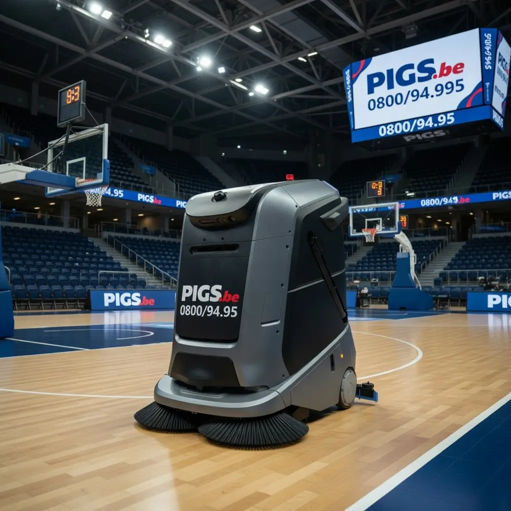 Robot nettoyeur autonome Marvel Gausium en action dans un entrepôt