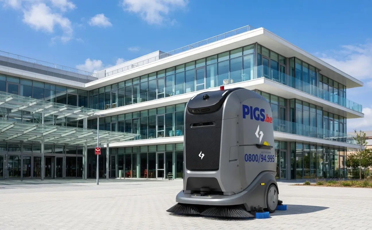 Robot Marvel PIGS devant un accueil et réception hospitalière