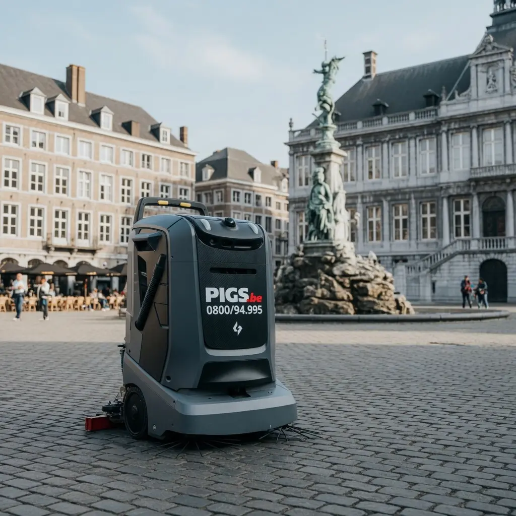 Gausium Mira vue principale, robot autolaveuse a acheter a Liege