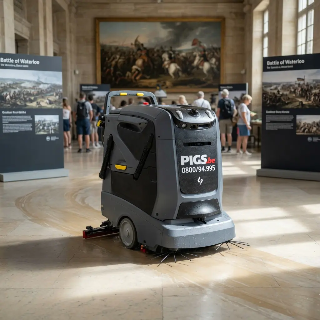 Robot nettoyeur Gausium Mira installé chez un client à Waterloo par PIGS Informatique