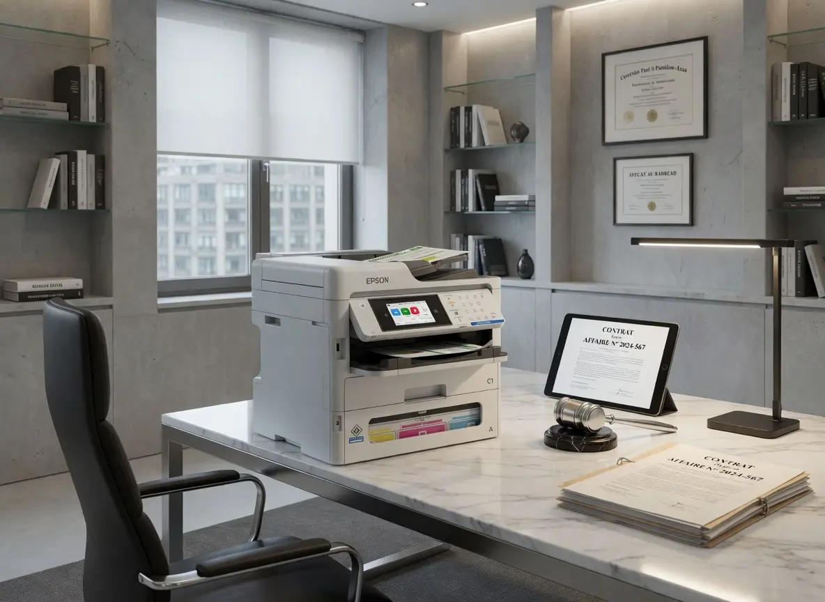 Copieur Epson EM-C800 vue de face - Location à Jette