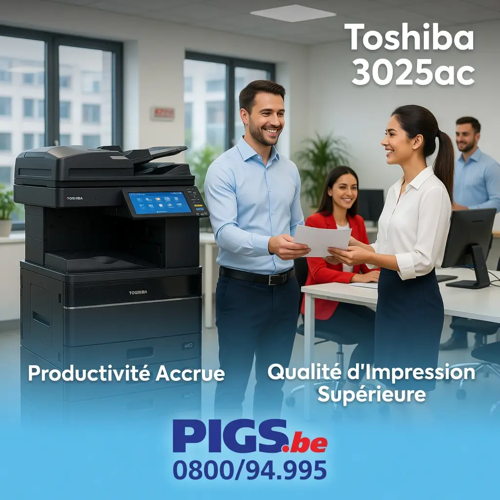 Toshiba e-STUDIO 3025AC couleur en showroom PIGS Informatique, vue d'ensemble