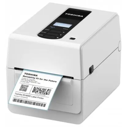 Imprimante d'étiquettes Toshiba BV410D vue de face