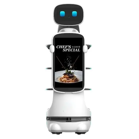 Robot Keenon T10 en service, vue d'ensemble
