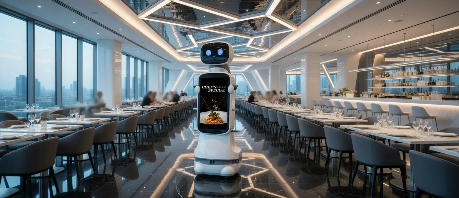 Robot Keenon T10 et sa tête mobile interactive