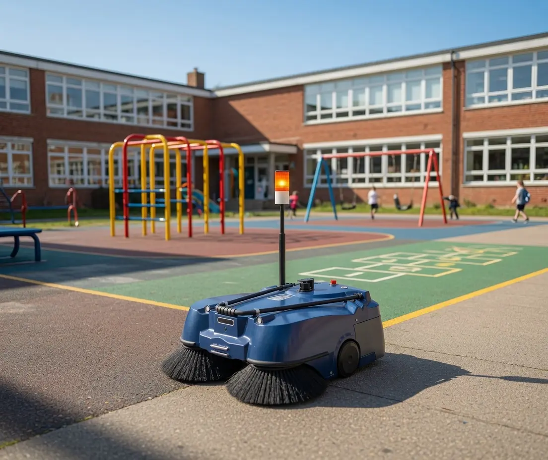 Robot balayeur GB45 Rob-IA en école