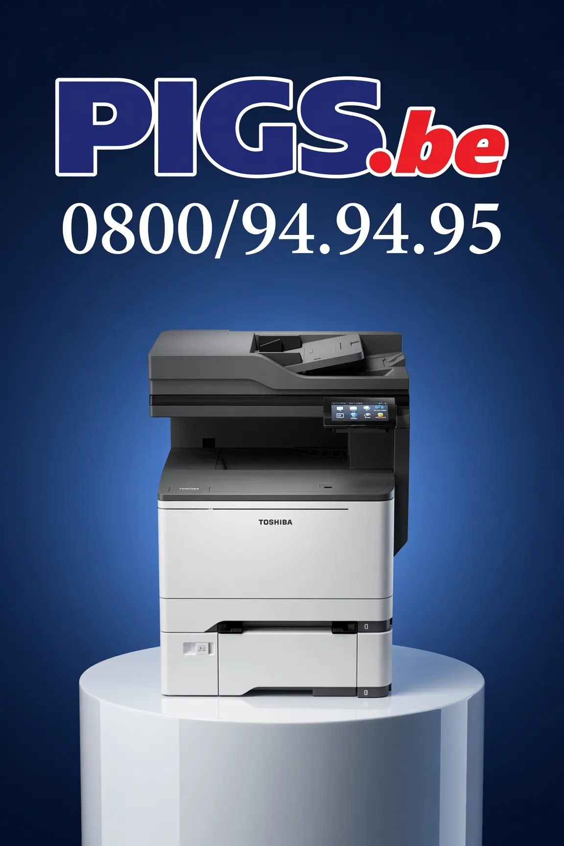 Toshiba e-STUDIO 339cs — vue de profil compact