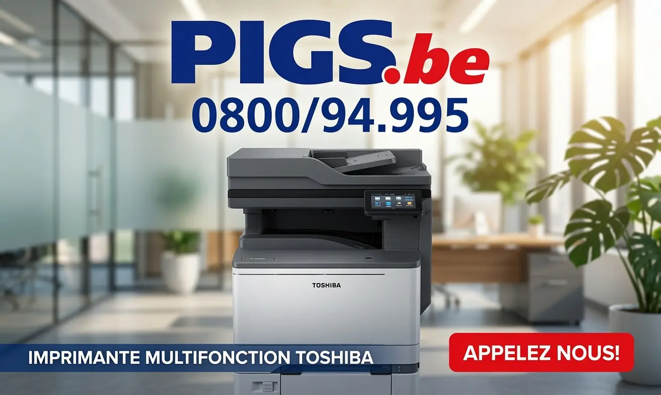 Toshiba e-STUDIO 339cs — accès frontal aux consommables