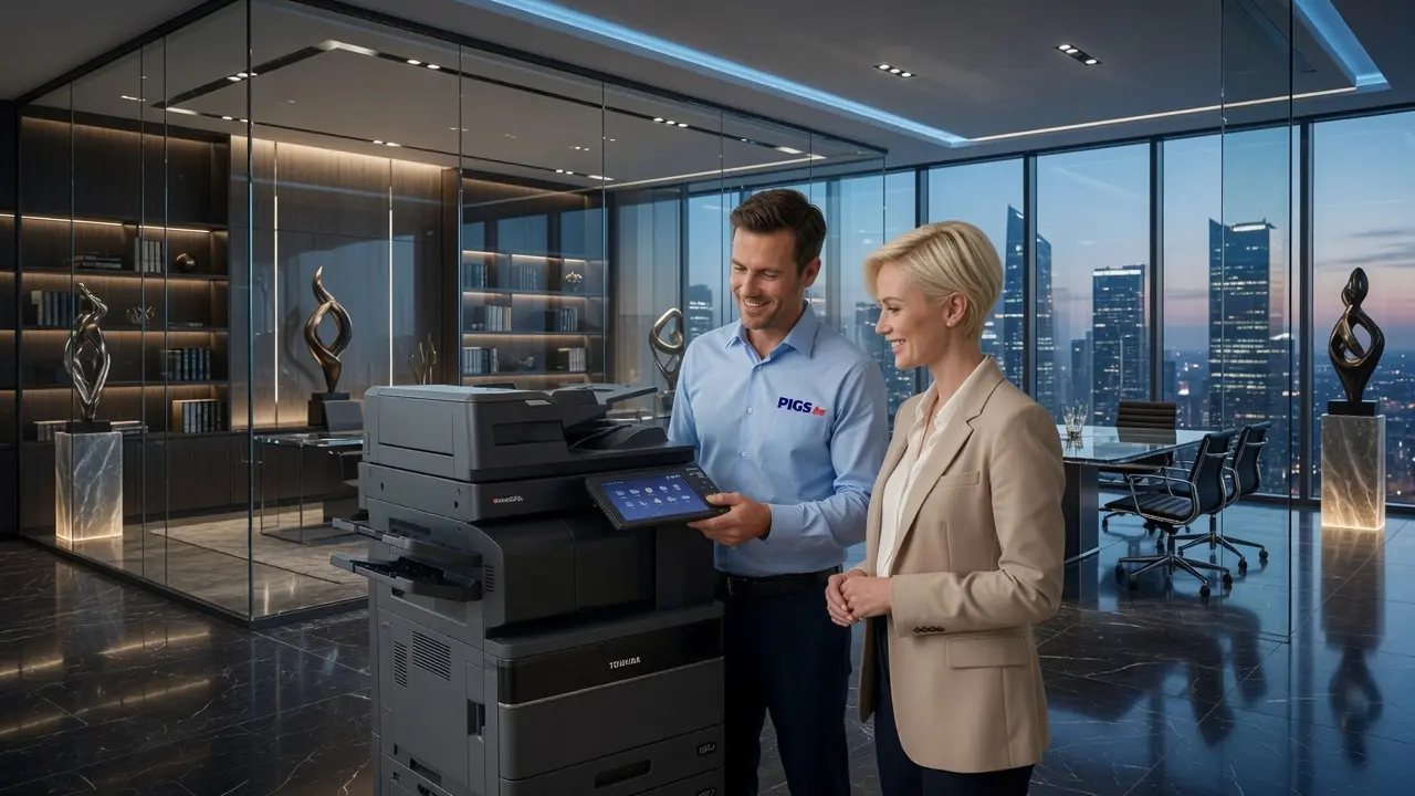 Toshiba e-STUDIO 2528A équipé d'un finisseur d'agrafage pour bureau professionnel