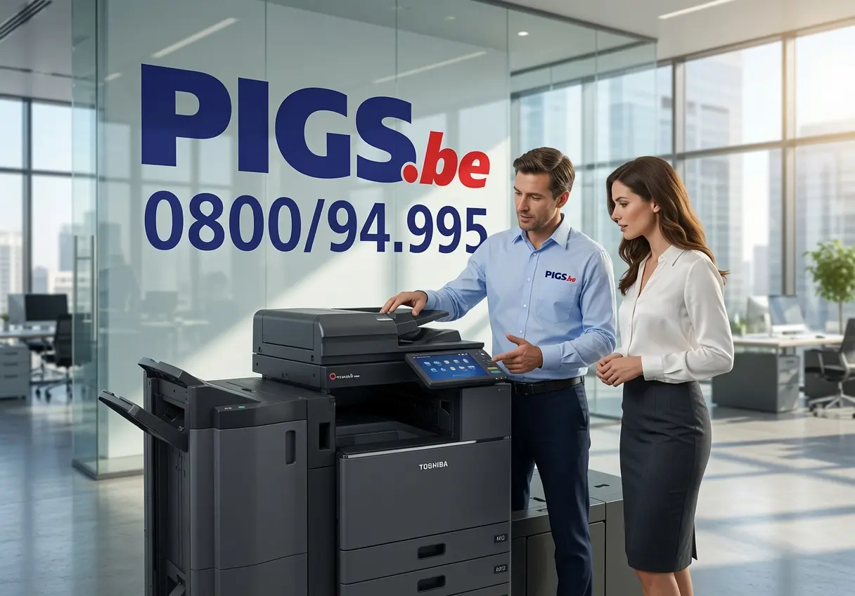 Toshiba e-STUDIO 6529A vue latérale avec magasins papier grande capacité