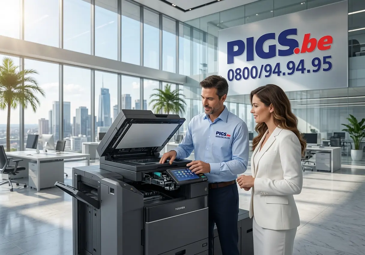 Toshiba e-STUDIO 7529A — bacs papier et magasin ouverts