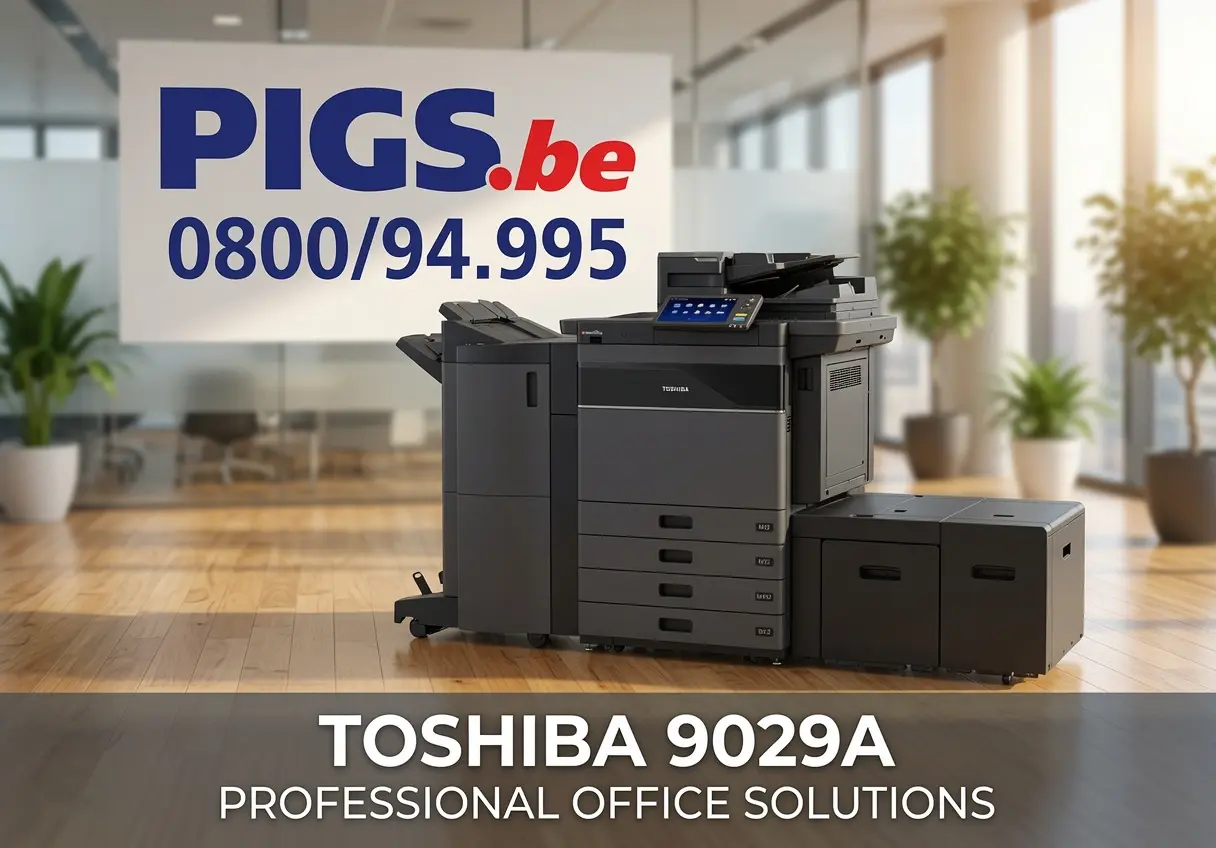 Toshiba e-STUDIO 9029A installé, copieur A3 haut volume prêt pour l'entreprise