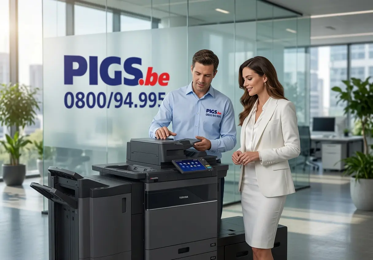 Toshiba e-STUDIO 6526AC avec finisseur et bacs papier, configuration complète