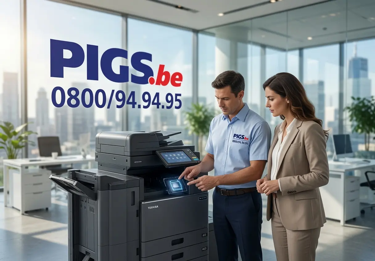 Toshiba 7527AC configuration complète avec finisseur — copieur multifonction PIGS