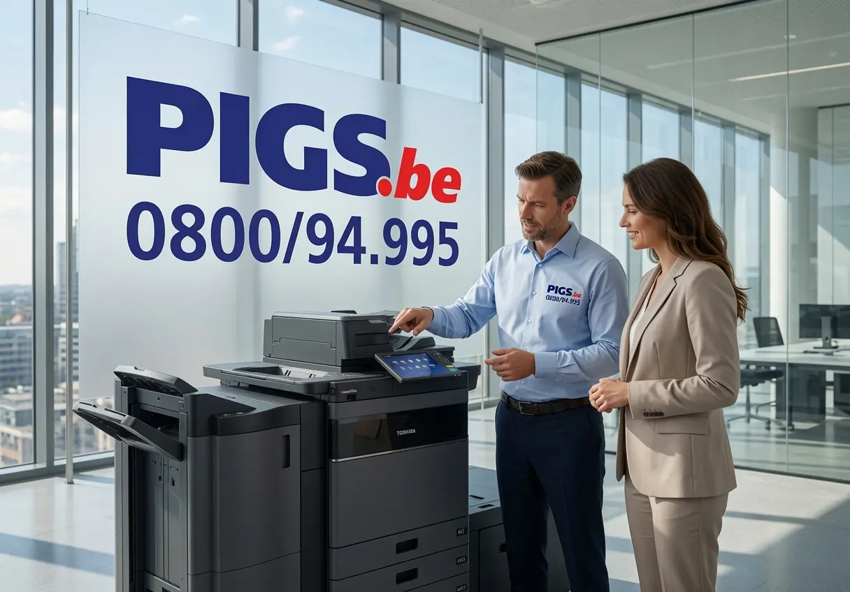 Toshiba e-STUDIO 7527AC installé — copieur A3 couleur livré et suivi par PIGS en Wallonie et à Bruxelles