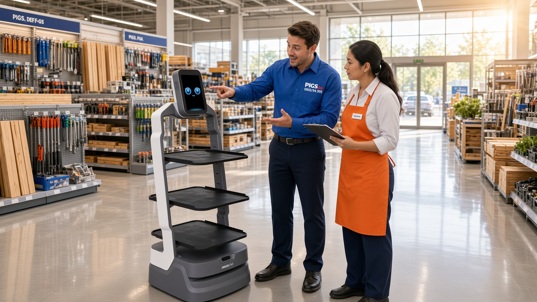 LuckiBot de Rob-IA, robot porteur et marketing pour restaurants