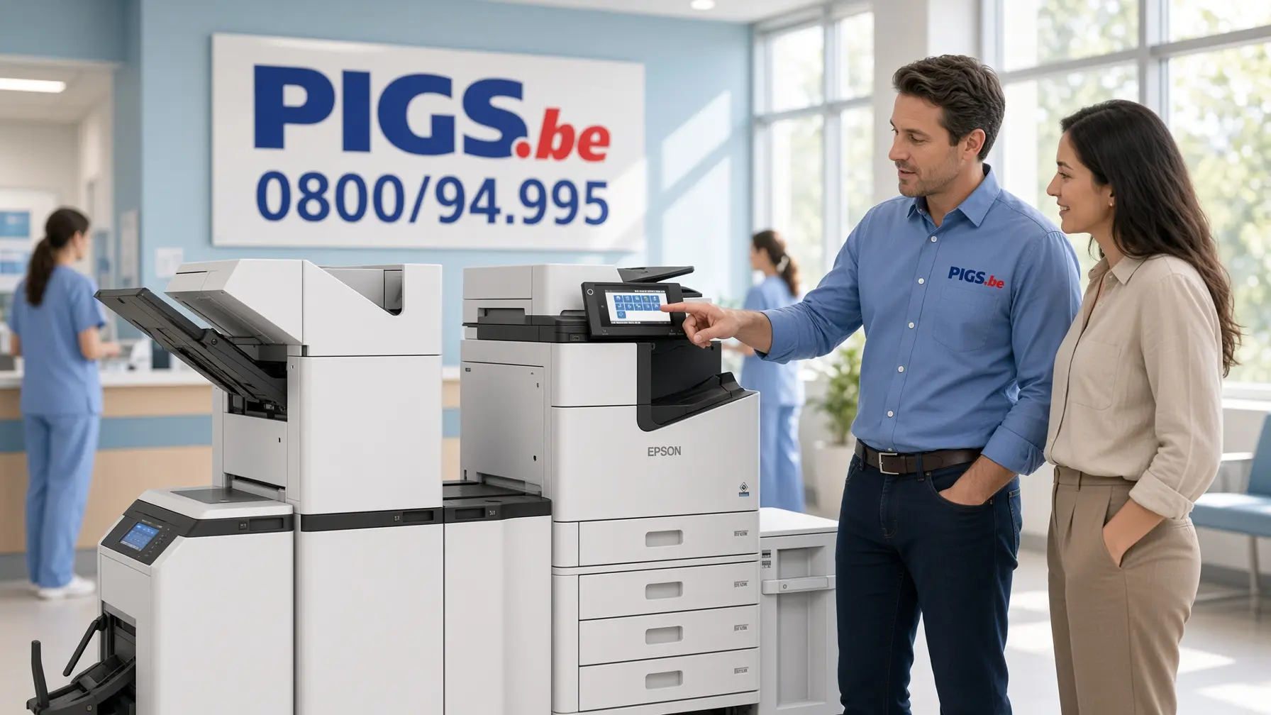 Epson WF-M21000 en situation de bureau