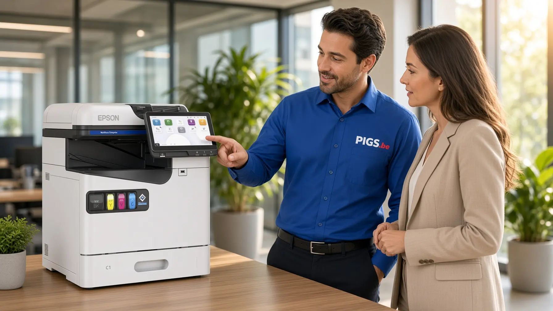 Epson WorkForce Enterprise AM-C550 vue latérale