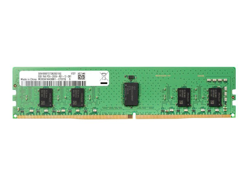 mémoire HP - DDR4 - 8 Go - DIMM 288 broches - 2666 MHz / PC4-21300 - 1.2 V - mémoire sans tampon - non ECC - pour Workst