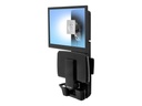 Ergotron Sit-Stand Vertical Lift, Patient Room kit de montage - pour écran LCD/clavier/souris/lecteur de codes à barres - noir