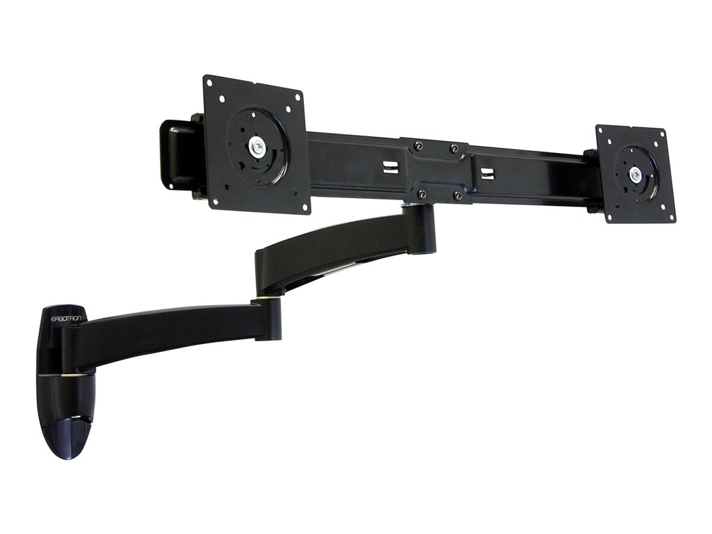 Ergotron 200 Series kit de montage - bras réglable - pour 2 écrans LCD - noir