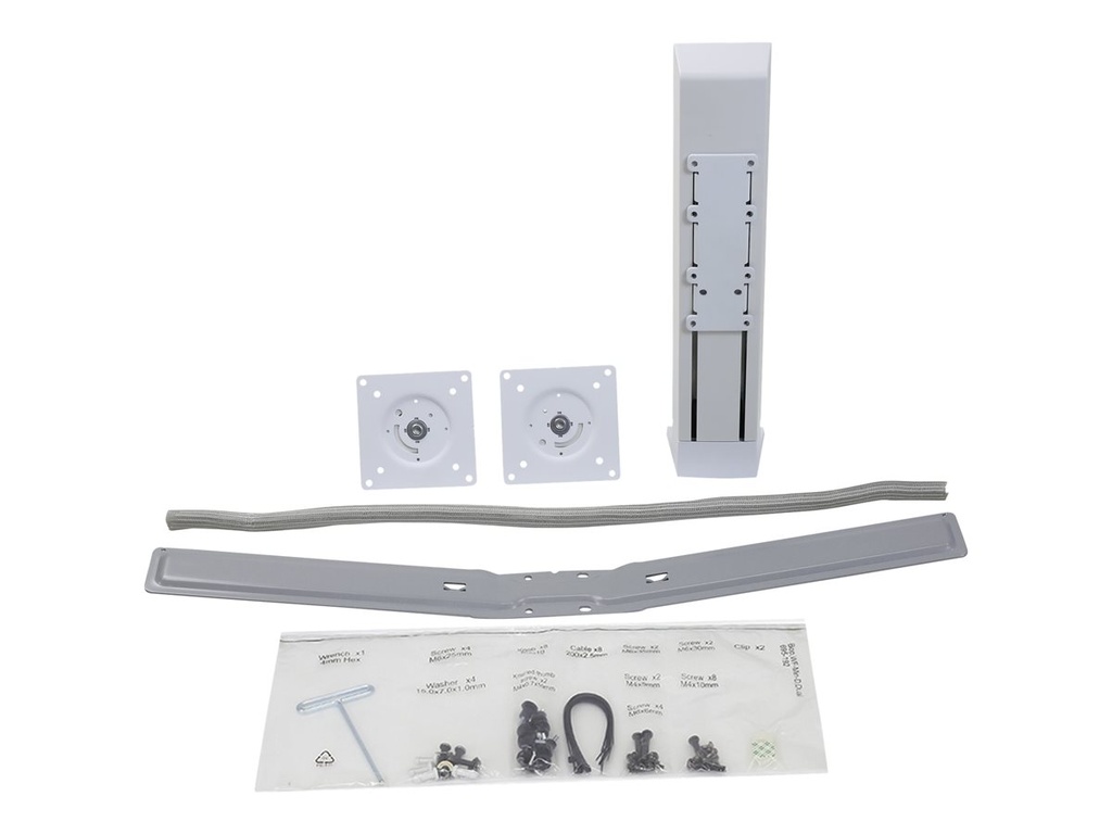 Ergotron WorkFit - kit double moniteur - blanc