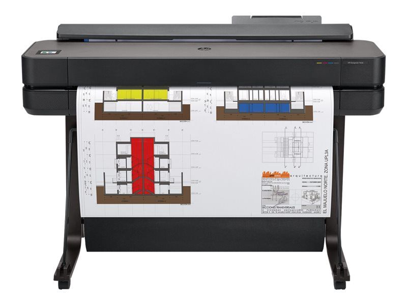 tireuse de plan  HP DesignJet T650 - 36 pouces,  imprimante grand format - couleur - jet d'encre - A0, ANSI D, Rouleau (