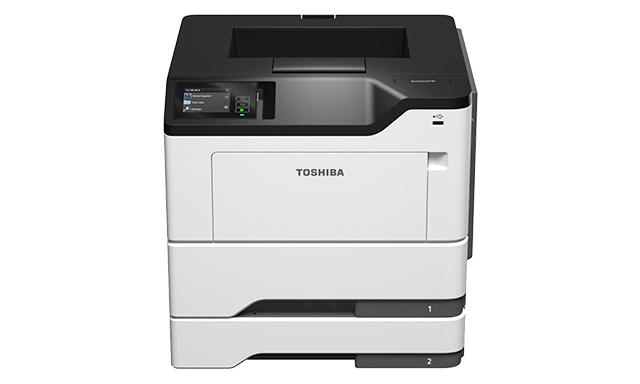 Imprimante laser noir et blanc Toshiba e-STUDIO 479P vue de face