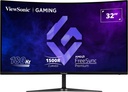 ViewSonic VX3218-PC-MHD – Moniteur LED 32 pouces incurvé Full HD 250 nits, 1 ms, avec haut-parleurs 2x2 W 165 Hz Adaptive Sync