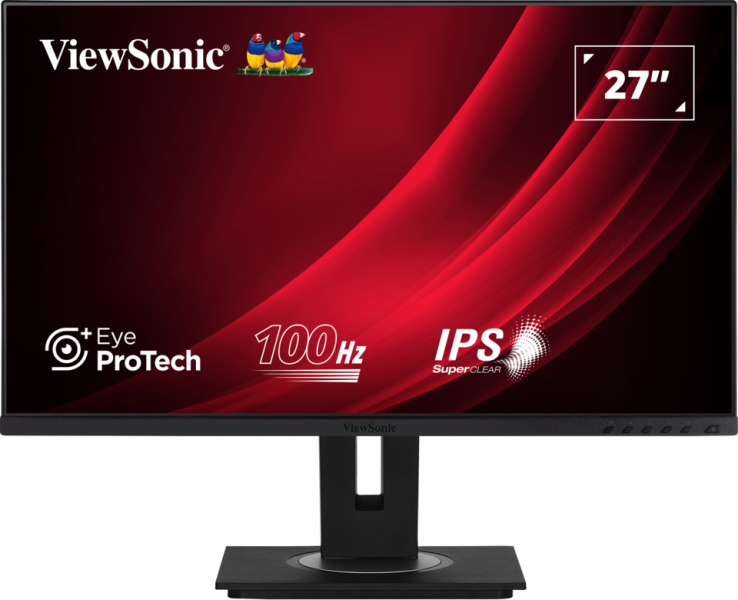ViewSonic VG2748a-2 – Moniteur LED VG2748 27 pouces Full HD 300 nits, 5 ms, avec haut-parleurs 2x2 W sans cadre (EPEAT GOLD)