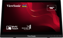 ViewSonic TD1630-3 – Écran tactile LED 16" XGA 190 nits, 12 ms, avec haut-parleurs 2x1 W tactile capacitif