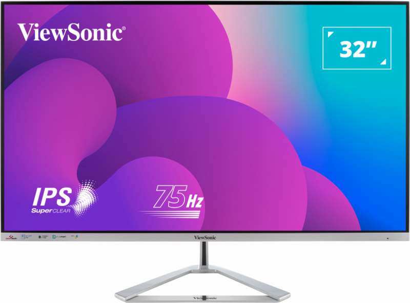ViewSonic VX3276-MHD-3 – Moniteur LED 32 pouces Full HD 250 nits, 4 ms, avec haut-parleurs 2x2 W