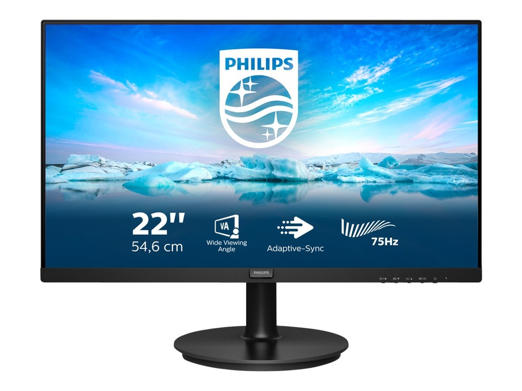 Écran Philips 222V8LA 22" Full HD VA 75 Hz (V Line)