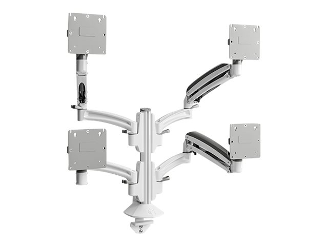 Chief Kontour K1C Series K1C420W kit de montage - bras réglable - pour 4 écrans LCD - blanc - Conformité TAA