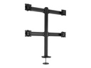 Chief Kontour 4x4 Grommet Mounted Desk Mount - For Displays up to 27" - Black kit de montage - pour 4 écrans LCD - noir - Conformité TAA