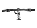 Chief Kontour 3x1 Triple Display Desk Mount - For Displays 10-24" - Black kit de montage - pour 3 écrans LCD - noir - Conformité TAA
