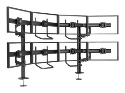 Chief Fusion 4x2 Display Mount - For Displays 10-24" - Black kit de montage - pour 8 écrans LCD - noir - Conformité TAA