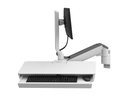 Ergotron CareFit Combo Arm with Worksurface kit de montage - modulaire - pour écran LCD / clavier - blanc