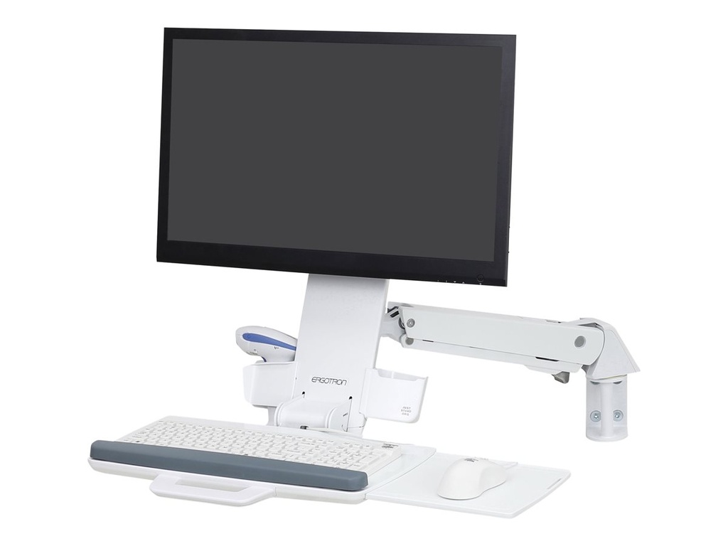 Ergotron Sit-Stand Combo kit de montage - pour écran LCD/clavier/souris/lecteur de codes à barres - blanc