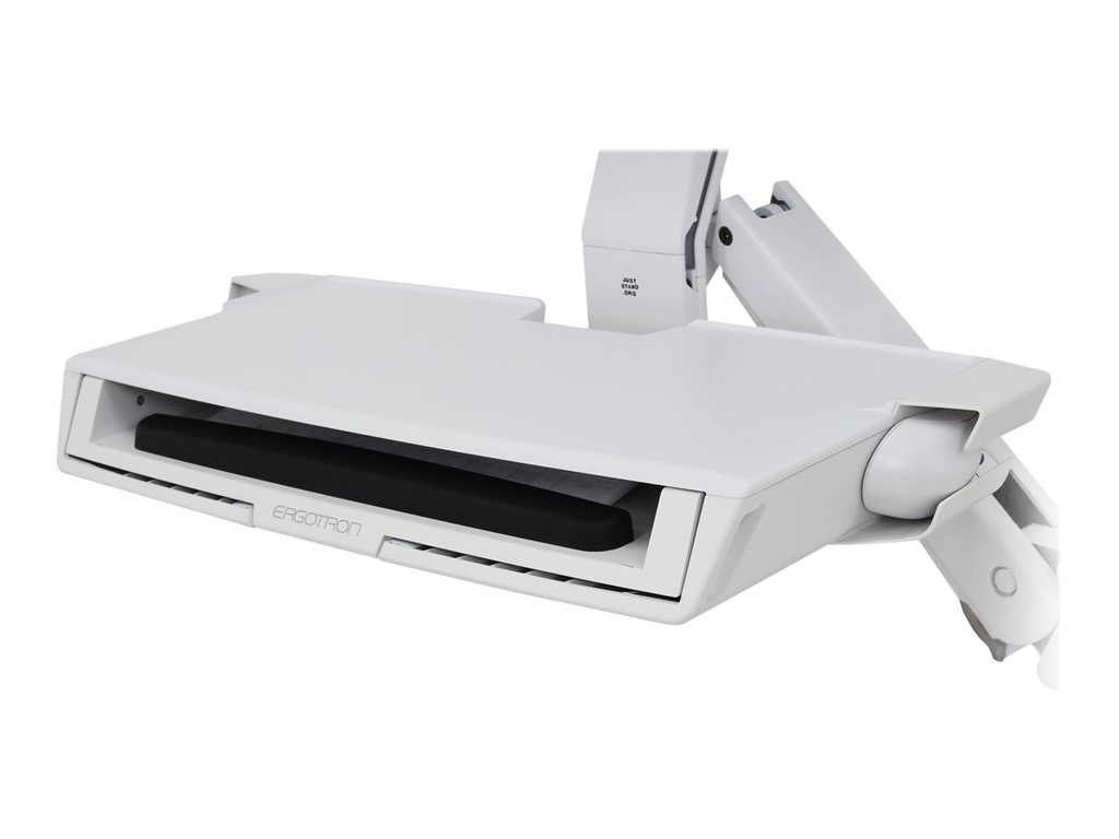 Ergotron kit de montage - pour écran LCD/clavier/souris/lecteur de codes à barres/processeur - petit support de CPU - blanc