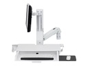 Ergotron Sit-Stand Combo Arm kit de montage - Technologie de force constante - pour écran LCD/clavier/souris/lecteur de codes à barres - blanc