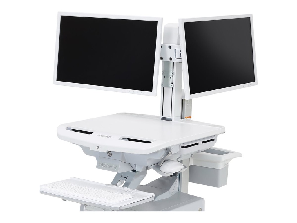 Ergotron composant de montage - de part et d'autre - pour 2 écrans LCD - kit double moniteur - blanc