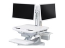 Ergotron composant de montage - de part et d'autre - pour 2 écrans LCD - kit double moniteur - blanc
