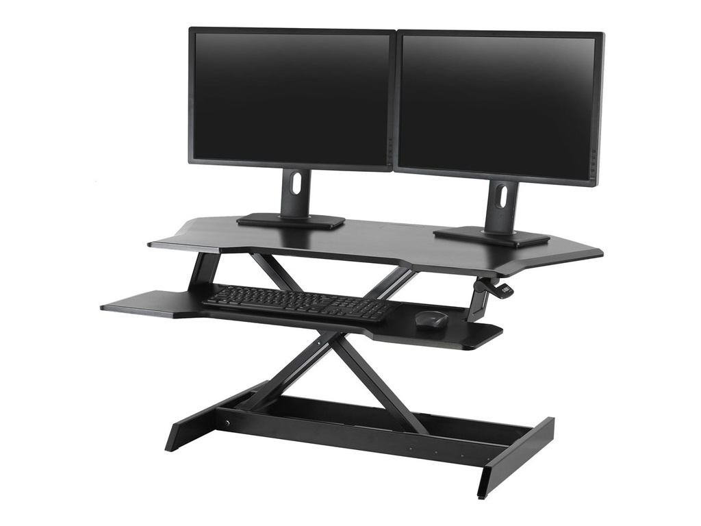 Ergotron WorkFit Corner - adaptateur en bureau debout - noir