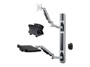 Poste assis-debout – Startech Wall Mount Workstation, VESA Mount For 32" Monitors (22lb/10kg), Fully Articulating Arms For Single Monitor Mount & Keyboard Tray, Includes Desktop Computer/PC Bracket
