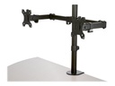 Bras de bureau – Startech Desk Mount Dual Monitor Arm, Desk Clamp / Grommet VESA Monitor Mount for up to 32 inch Displays, Ergonomic Articulating Monitor Arm, Height Adjustable/Tilt/Swivel/Rotating