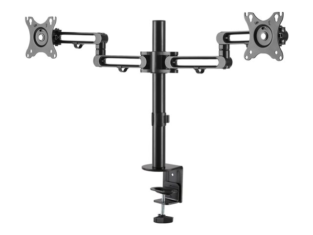 Bras de bureau – Startech Desk Mount Dual Monitor Arm, Desk Clamp VESA Compatible Monitor Mount for up to 32 inch Displays, Ergonomic Articulating Monitor Arm, Height Adjustable/Tilt/Swivel/Rotating