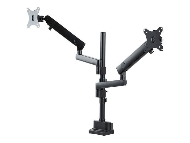 Bras de bureau – Startech Desk Mount Dual Monitor Arm, Full Motion Monitor Mount for 2x VESA Displays up to 32" (up to 17lb/8kg), Ergonomic Vertical Stackable Arms, Articulating, Height Adjustable